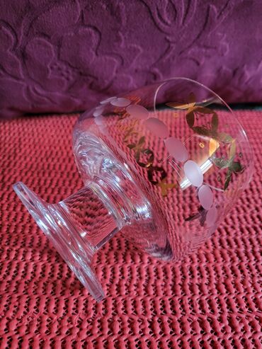 Čaše: Case nove kristal,Bohemija,za zestoko pice iz 50,60ih. Case jako — 16