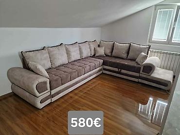 Ugaone garniture: Ugaona garnitura 300×220 cm - Prostrana L‑forma sa dubokim sedištima — 16