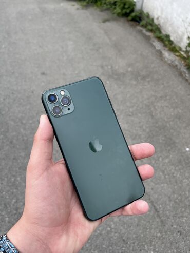 ayfon 7 s: IPhone 11 Pro Max, 256 GB, Yaşıl, Simsiz şarj, Face ID