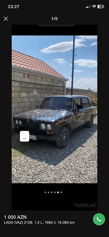 VAZ (LADA) 2106: 1.3 l | 1982 il 16080 km Sedan lalafo.az -da VAZ (LADA) 2106: 1.3 l | 1982 il 16080 km Sedan