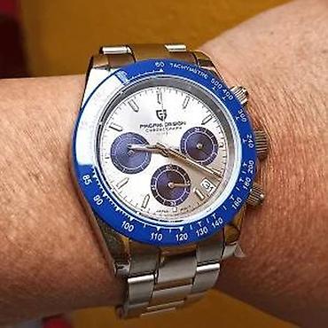 Ručni satovi: PAGANI DESIGN PD-1644 Sport - 40mm -Sivo\Plava-Rolex Daytona Potpuno — 6