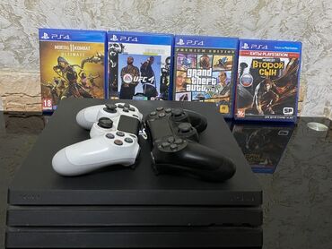 заказать сони плейстейшен 4: Игровая приставка PlayStation 4 Pro в черном цвете, предлагающая