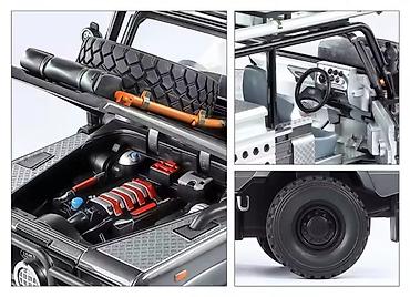mitsubishi lancer evolution: Off-road model avtomobil – Defendər üslubunda detalı kolleksiya maketi — 3
