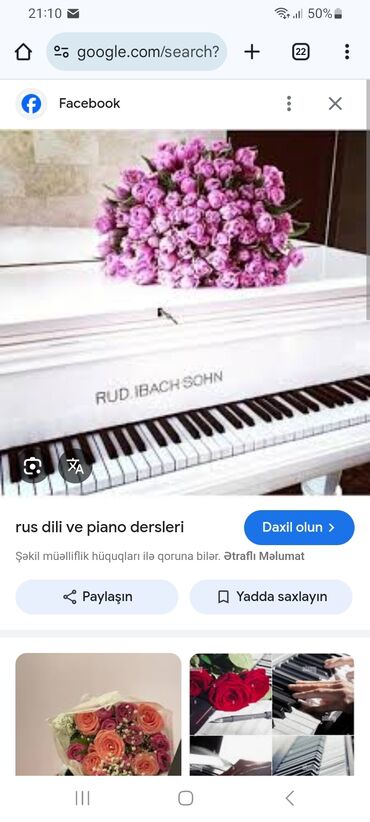 Digər ixtisaslar: Piano və solfecio nəzəriyyə dərsləri keçirem.20 ildən artia iş