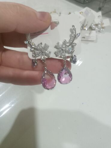 Bijuteriya dəstləri: Zərgərlik dəsti – müxtəlif modellərdə sırğalar - Ay və ulduz motivli — 13