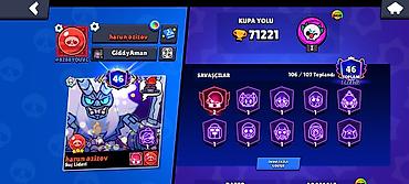 dj setup: Brawl Stars oyun hesabı – yüksək səviyyəli kolleksiya - Kupa yolu: 71 — 1