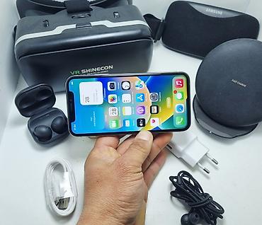 Apple iPhone: IPhone X, Б/у, 64 ГБ, Серебристый, Зарядное устройство, Чехол, Наушники, 100 % — 17