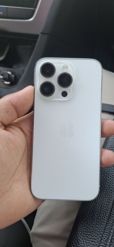 аккумулятор холода: IPhone 14 Pro Max, Колдонулган, 256 ГБ, Ак, Кабель, 81 %