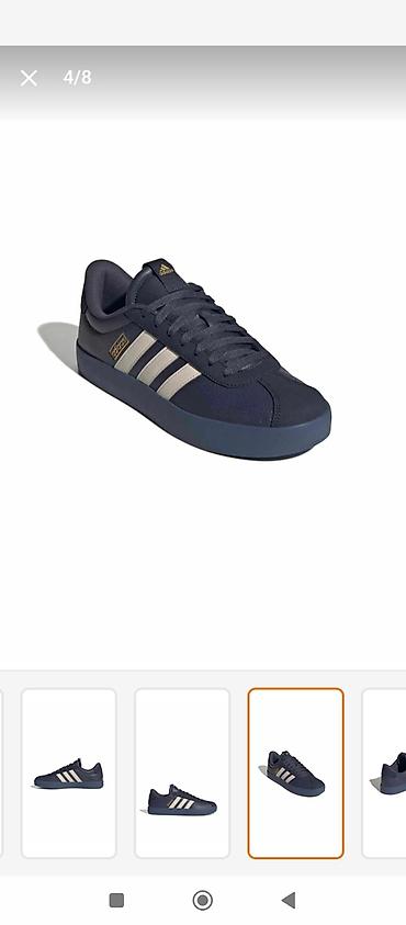 Məhsul: Adidas gündəlik kişi krossovkası - Rəng: Tünd göy üst, krem