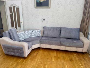 Mebel: Künc divan, İşlənmiş, Açılan, Bazalı, Çatdırılma yoxdur