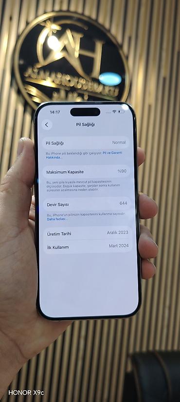 pro controller: IPhone 15 Pro, 128 GB, Natural Titanium, Face ID, Sənədlərlə, Zəmanət — 3