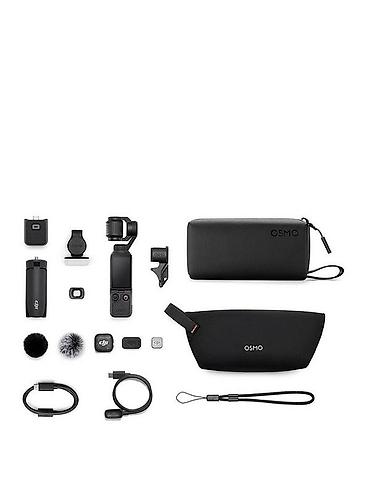 pocket: DJI Osmo Pocket 4P combo– cib ölçülü, 3-oxlu stabilizatora sahib — 2