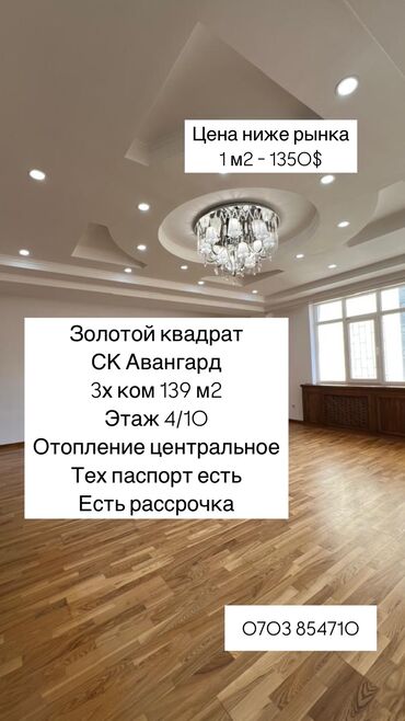 Офисы: 3 комнаты, 139 м², Элитка, 4 этаж, Евроремонт