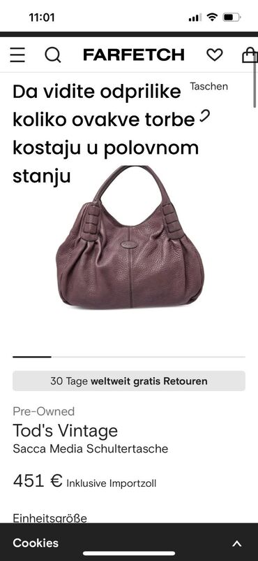 Torbe: Torba za rame, Materijal: Koža — 4