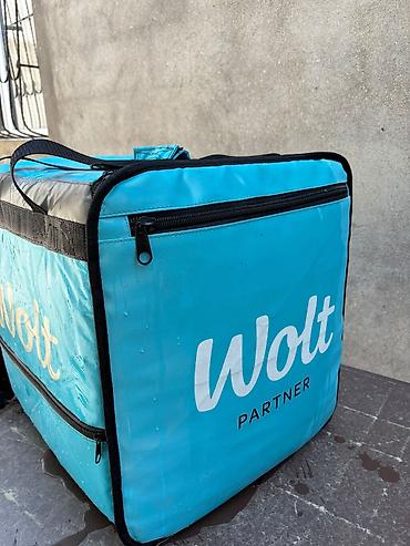 Wolt Partner termos çatdırılma çantası - Rəng: mavi/qaranlıq