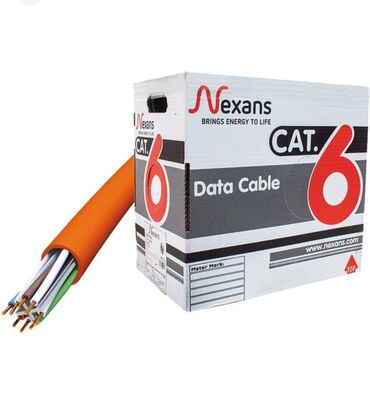 Modemlər və şəbəkə avadanlıqları: Nexans Cat 6 Utp 23AWG Halogen Free Kablo 305 M