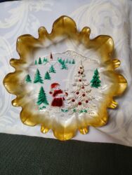 Činije: Bombonijera nova,Bozicna prica walther staklo iz 80ih.god. Perfektan — 3