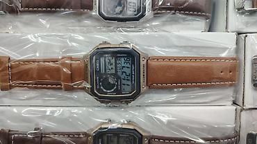 elektrikli saat: Casio rəqəmsal qol saatı – World Time seriyası - Korpus: çoxbucaqlı — 3