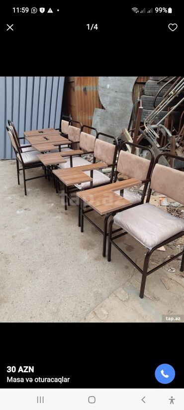 Stullar: Qonaq otağı üçün, Yeni, Qatlanmayan, rəng - Bej Stul -da lalafo.az — 3 Stullar: Qonaq otağı üçün, Yeni, Qatlanmayan, rəng - Bej Stul — 3