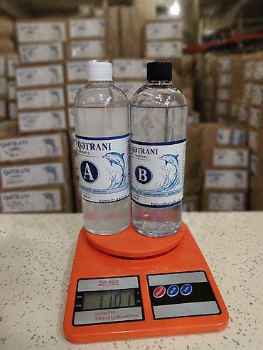 Epoksid qətranı: Premium Şəffaf Epoksid Qatranı Seti (A+B) – 1.1 kq / 1 Litr İki — 1