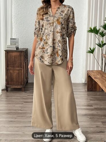 Брюки: Брюки Лето, Новый, 5XL (EU 50)