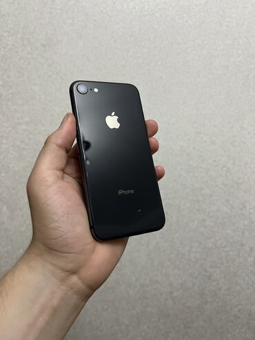 iphone azerbaijan: IPhone 8, 64 GB, Black Titanium, Barmaq izi, Simsiz şarj