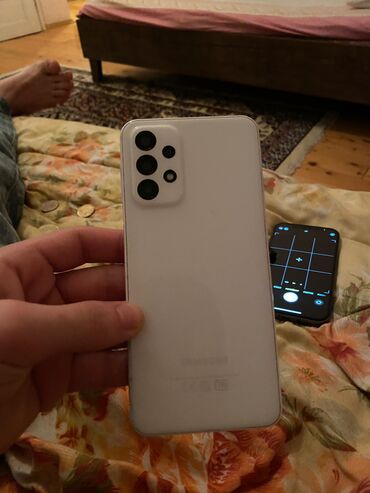 Samsung: Samsung Galaxy A23, 64 GB, rəng - Ağ, Barmaq izi, Face ID