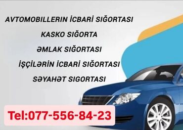 ikinci el masin: Avtomobillərin icbari sığortası,kasko sığorta,əmlak sığortası ve digər
