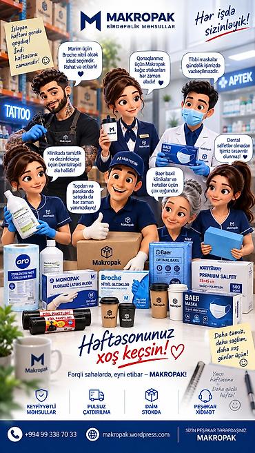 dollar aliram: 🌿 Həftəsonunuz xoş keçsin! ❤️ Bu həftə MAKROPAK-da fərqli sahələrdən — 1
