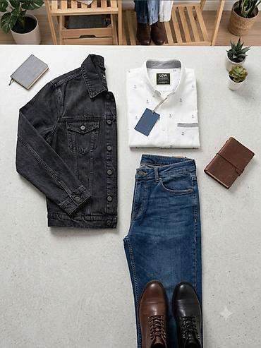 Digər: LCW Casual kişi köynəyi - Model: LCW Casual, düyməli, uzunqol - — 1