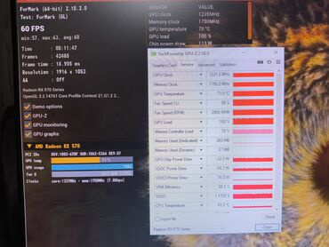 Videokartlar: Videokart Sapphire Radeon RX 570, 4 GB, İşlənmiş — 10