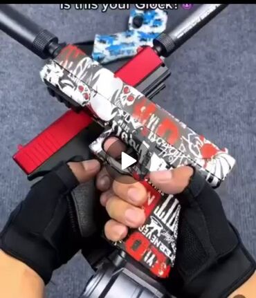 toy donlarl: Oyuncaq gel blaster glock silah