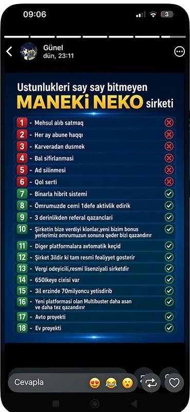 faize pul online: MANEKİ NEKO – onlayn platforma və şəbəkə imkanları - Məhsul — 1