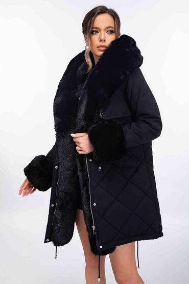 kozne jakne paralija: S (EU 36), M (EU 38), L (EU 40), With lining, Faux fur