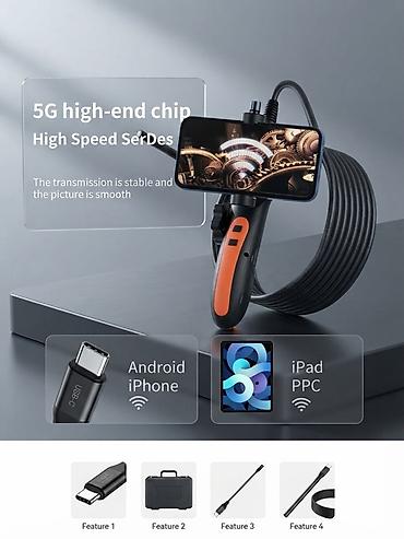 life network system: Эндоскоп для смартфона с экраном и USB‑C подключением. Подходит для — 1