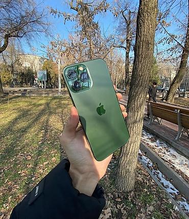 Apple iPhone: IPhone 13 Pro Max, Б/у, 256 ГБ, Alpine Green, Чехол, 76 % — 6