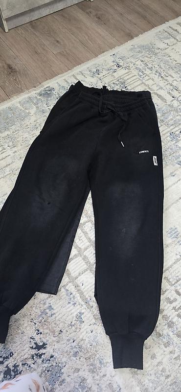 мужские брюки джоггеры: Мужские брюки, M, Armani, Б/у, цвет - Черный, Самовывоз, Платная доставка — 1