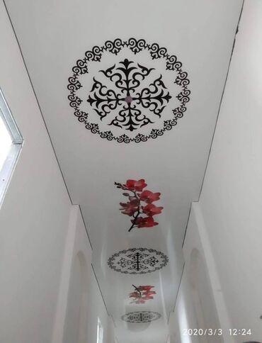 Потолочные работы: Натяжные потолки 3 д Арт потолки Натяжные потолки с цветами Натяжные — 5