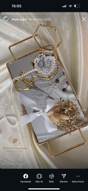 Digər ev dekoru: Nişan tepsilerı kıraye verılır tek qıymet 20 azn. Her bırı daxıldır — 4