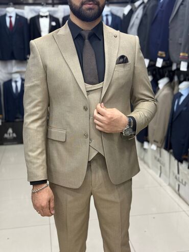 Kostyumlar: Kişi Kostyum Dəstləri - Klassik və modern kəsim: dar siluet, çiynə — 10