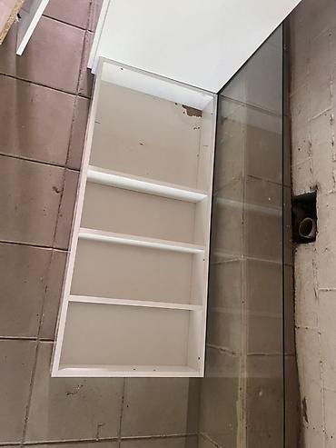 skaf ucuz: Ağ rəngli modul mebel dəsti - Material: MDF/Laminit, parlaq ağ səth — 3