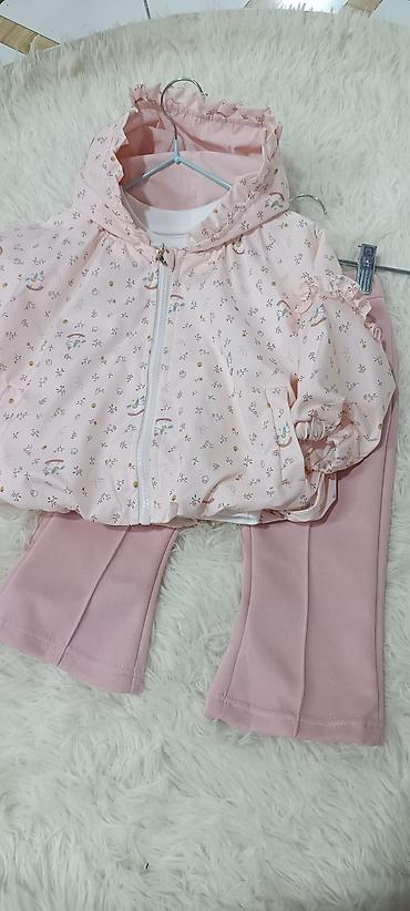 soft shell: Детский комплект для девочки, 3 предмета: - Куртка-ветровка с — 2