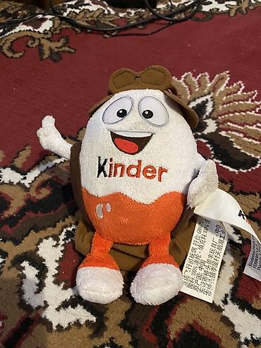 baby fox: Мягкая игрушка Kinder – маскот в виде яйца с улыбкой и бантом на — 1
