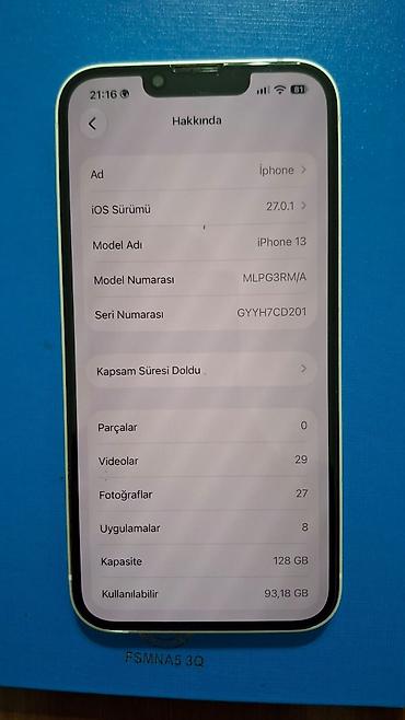 redmi̇ not 12: IPhone 13, 128 GB, Starlight, Face ID — 2