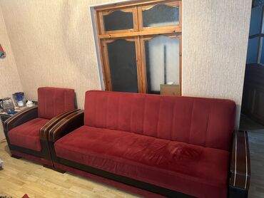 диван кресло: Б/у, Диван, 2 кресла, Кресло, С подъемным механизмом, Раскладной