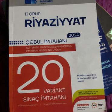 informatika test toplusu 2023: Riyaziyyat 2 ci qrup 20 sınaq kitabı İçi temizdir səliqəli qalıb