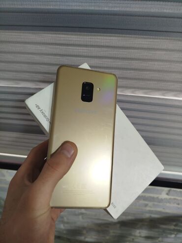 a8 samsung: Samsung Galaxy A8 Plus 2018, 32 GB, rəng - Qızılı, Barmaq izi, Face ID