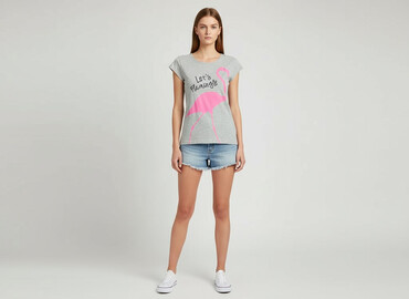 hamburger t shirty: Sinsay, Футболка жіноча, розмір XS