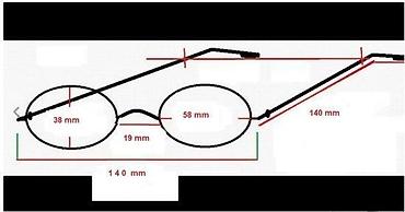 Naočare: Pierre Cardin by Safilo OVAL diptrijski ram. Made in Italy. ORIGINAL — 6