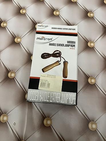 Maraton Wooden Handle Leather Jump Rope U1212 idman üçün nəzərdə